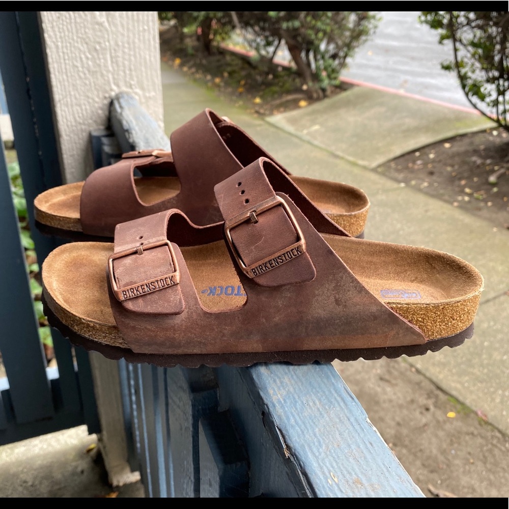 Birkenstock Women’s,Soft Footbd Brown Sz 40 narrow